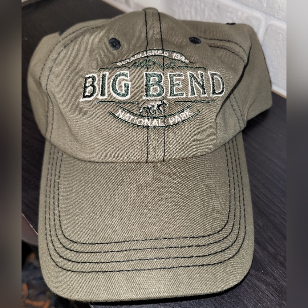 Big Bend National Park Adjustable Baseball Cap - Khaki Green